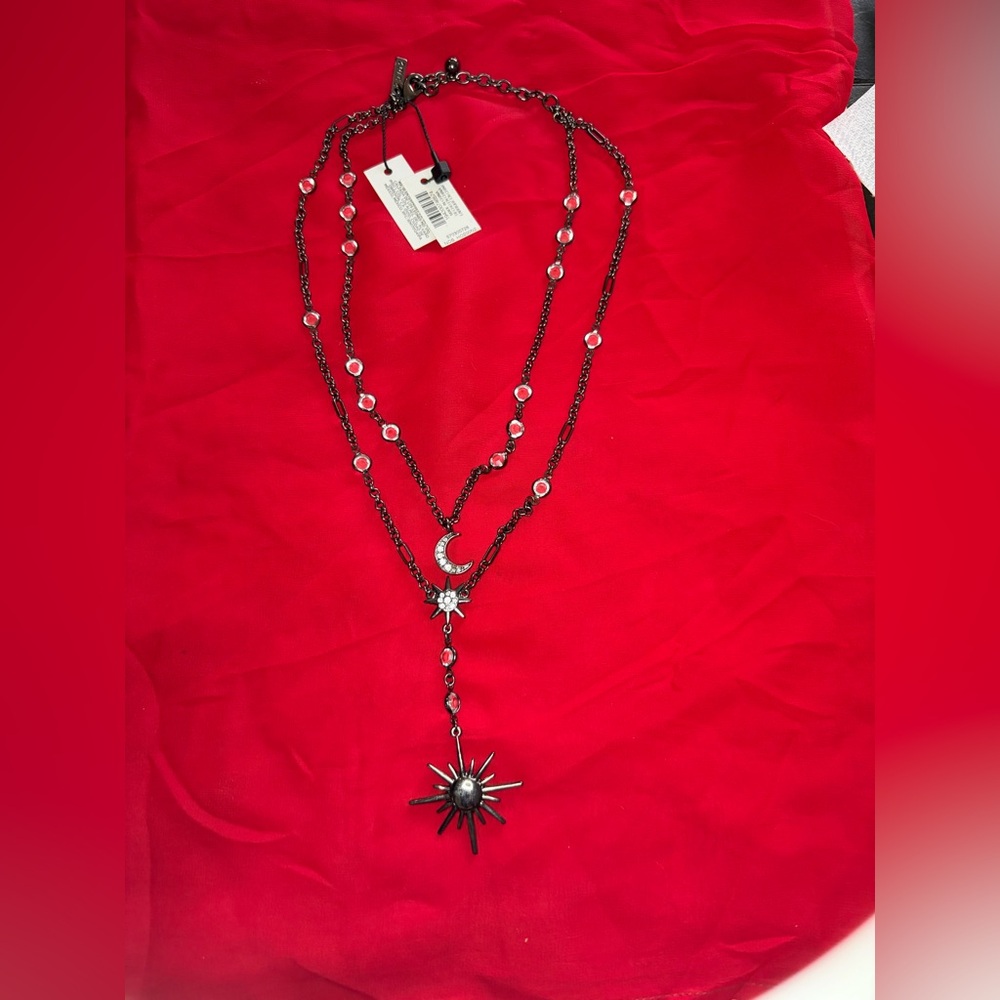 WHBM Moon and Stars celestial Necklace NWT - Picture 3 of 5